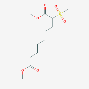 molecular formula C12H22O6S B8579723 Dimethyl-2-methylsulfonylazelate 