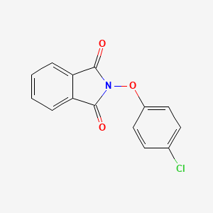 molecular formula C14H8ClNO3 B8579736 N-(4-Chlorophenoxy)phthalimide 