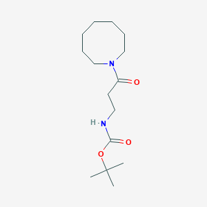 molecular formula C15H28N2O3 B8579765 Tert-butyl (3-azocan-1-yl-3-oxopropyl)carbamate 