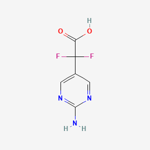 2-(2-Aminopyrimidin-5-yl)-2,2-difluoroacetic acid