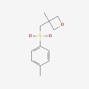 molecular formula C12H16O3S B8579868 3-Methyl-3-[(4-methylbenzene-1-sulfonyl)methyl]oxetane CAS No. 140895-69-8