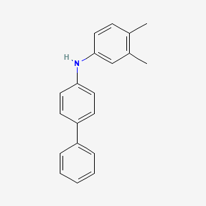 molecular formula C20H19N B8579879 [1,1'-Biphenyl]-4-amine, N-(3,4-dimethylphenyl)- CAS No. 201283-64-9