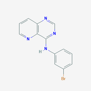 molecular formula C13H9BrN4 B8579900 N-(3-bromophenyl)pyrido[3,2-d]pyrimidin-4-amine 