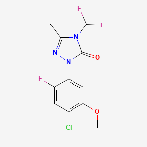 2-(4-Chloro-2-fluoro-5-methoxyphenyl)-4-(difluoromethyl)-5-methyl-2,4-dihydro-3H-1,2,4-triazol-3-one