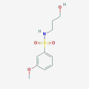 N-(3-hydroxy-propyl)-3-methoxy-benzenesulfonamide