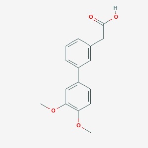 molecular formula C16H16O4 B8579991 (3',4'-Dimethoxy-biphenyl-3-yl)-acetic acid 