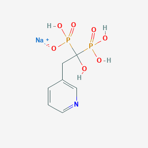 molecular formula C7H10NNaO7P2 B000858 Risedronate sodium CAS No. 115436-72-1