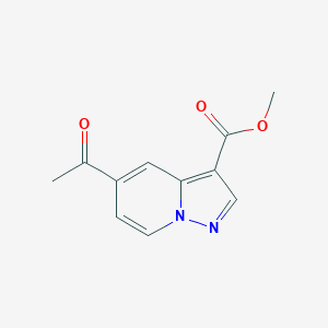 molecular formula C11H10N2O3 B8580008 Methyl 5-acetylpyrazolo[1,5-a]pyridine-3-carboxylate 