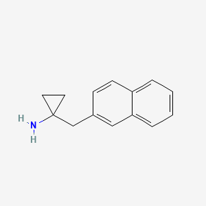 molecular formula C14H15N B8580045 1-Naphthalen-2-ylmethyl-cyclopropylamine 