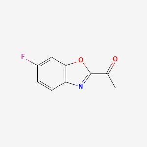 molecular formula C9H6FNO2 B8580060 2-Acetyl-6-fluorobenzoxazole 