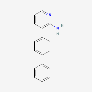 molecular formula C17H14N2 B8580067 3-Biphenyl-4-ylpyridin-2-amine 