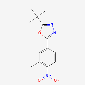 2-tert-Butyl-5-(3-methyl-4-nitrophenyl)-1,3,4-oxadiazole
