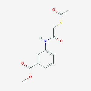 molecular formula C12H13NO4S B8580112 Methyl 3-[2-(acetylsulfanyl)acetamido]benzoate CAS No. 62393-28-6