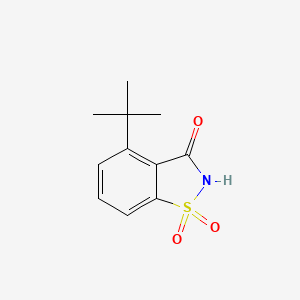 molecular formula C11H13NO3S B8580125 4-tert-Butyl-1H-1lambda~6~,2-benzothiazole-1,1,3(2H)-trione CAS No. 109138-47-8