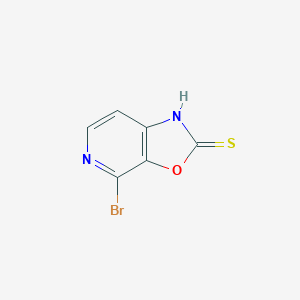 Oxazolo[5,4-c]pyridine-2(1h)-thione,4-bromo-
