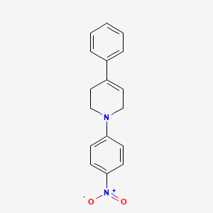 molecular formula C17H16N2O2 B8580166 1-(4-Nitrophenyl)-4-phenyl-1,2,3,6-tetrahydropyridine CAS No. 262614-51-7