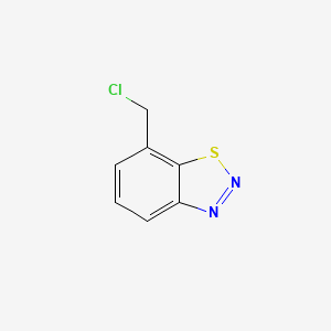 molecular formula C7H5ClN2S B8580202 7-(Chloromethyl)benzo[d][1,2,3]thiadiazole 