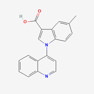 5-Methyl-1-(quinolin-4-yl)-1H-indole-3-carboxylic acid