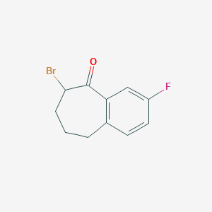 3-fluoro-6-bromo-6,7,8,9-tetrahydro-5H-benzocyclohepten-5-one