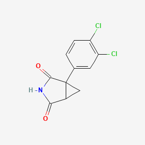 molecular formula C11H7Cl2NO2 B8580339 1-(3,4-Dichlorophenyl)-3-azabicyclo[3.1.0]hexane-2,4-dione CAS No. 66504-44-7