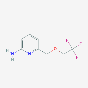 molecular formula C8H9F3N2O B8580340 6-(2,2,2-Trifluoro-ethoxymethyl)-pyridin-2-ylamine 