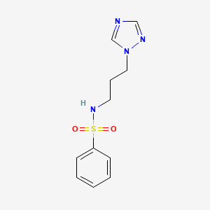 N-[3-(1H-1,2,4-Triazol-1-yl)propyl]benzenesulfonamide