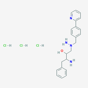 3-Amino-4-phenyl-1-[N-(4-pyridin-2-yl-benzyl)-hydrazino]-butan-2-ol trihydrochloride