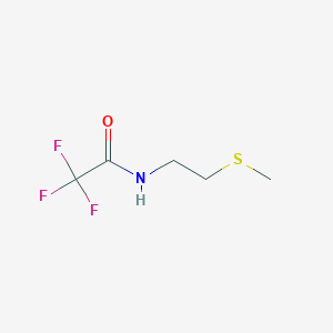 molecular formula C5H8F3NOS B8580394 N-(2-methylthioethyl)trifluoroacetamide 