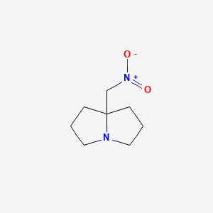 molecular formula C8H14N2O2 B8580406 7a-nitromethyl-2,3,5,6,7,7a-hexahydro-1H-pyrrolizine 