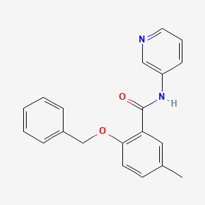 molecular formula C20H18N2O2 B8580454 5-Methyl-2-[(phenylmethyl)oxy]-N-3-pyridinylbenzamide 