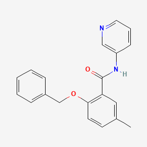 molecular formula C20H18N2O2 B8580454 5-methyl-2-phenylmethoxy-N-pyridin-3-ylbenzamide 