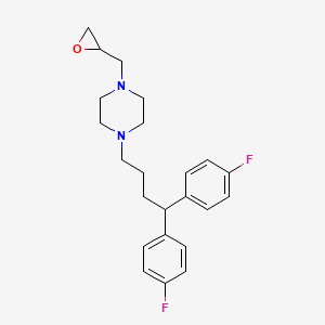 1-[4,4-Bis(4-fluorophenyl)butyl]-4-[(oxiran-2-yl)methyl]piperazine