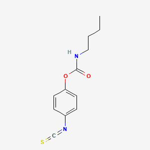 molecular formula C12H14N2O2S B8580513 4-Isothiocyanatophenyl butylcarbamate CAS No. 62097-97-6