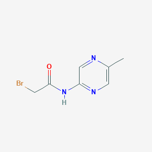 molecular formula C7H8BrN3O B8580538 2-bromo-N-(5-methylpyrazin-2-yl)acetamide 