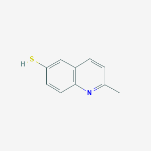 molecular formula C10H9NS B8580573 2-Methylquinoline-6-thiol 