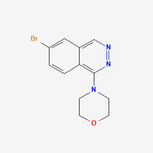 molecular formula C12H12BrN3O B8580586 1-Morpholino-6-bromophthalazine 