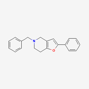 molecular formula C20H19NO B8580588 5-Benzyl-2-phenyl-4,5,6,7-tetrahydrofuro[3,2-c]pyridine 