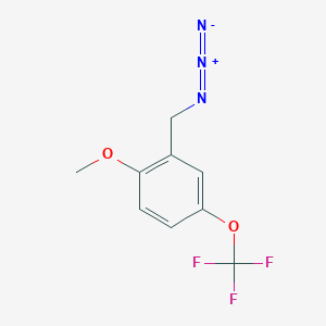 molecular formula C9H8F3N3O2 B8580619 2-(Azidomethyl)-1-methoxy-4-(trifluoromethoxy)benzene CAS No. 620533-93-9