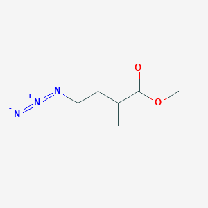 molecular formula C6H11N3O2 B8580623 Methyl 4-azido-2-methylbutanoate CAS No. 113789-87-0