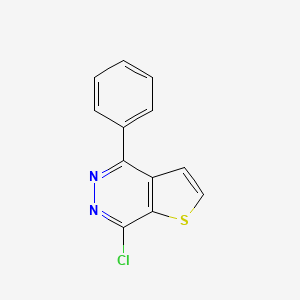 molecular formula C12H7ClN2S B8580633 7-Chloro-4-phenylthieno[3,2-d]pyridazine 