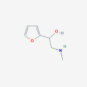 molecular formula C7H11NO2 B8580643 Rac-1-(2-furyl)-2-(methylamino)ethanol 