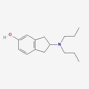 molecular formula C15H23NO B8580685 2-(Dipropylamino)-2,3-dihydro-1H-inden-5-ol CAS No. 78950-87-5