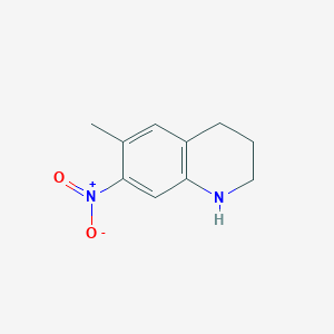 molecular formula C10H12N2O2 B8580693 6-Methyl-7-nitro-1,2,3,4-tetrahydroquinoline 