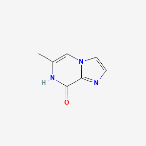 molecular formula C7H7N3O B8580745 8-Hydroxy-6-methylimidazo[1,2-a]pyrazine 