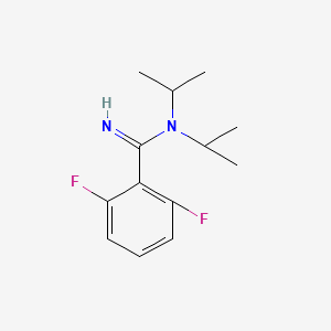 molecular formula C13H18F2N2 B8580749 2,6-Difluoro-N,N-di(propan-2-yl)benzene-1-carboximidamide CAS No. 865482-54-8