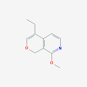 molecular formula C11H13NO2 B8580764 4-ethyl-8-methoxy-1H-pyrano[3,4-c]pyridine 