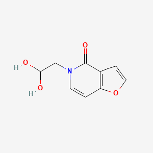 molecular formula C9H9NO4 B8580785 5-(2,2-Dihydroxyethyl)-5h-furo[3,2-c]pyridin-4-one 