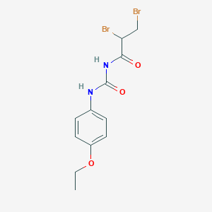 molecular formula C12H14Br2N2O3 B8580823 2,3-Dibromo-N-[(4-ethoxyphenyl)carbamoyl]propanamide CAS No. 57647-72-0