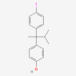 molecular formula C17H19IO B8580930 4-[1-(4-iodophenyl)-1,2-dimethylpropyl]Phenol 