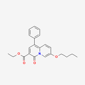 Ethyl 7-butoxy-4-oxo-1-phenyl-4H-quinolizine-3-carboxylate
